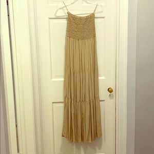 Michael Kors Tan Sleeveless Maxi Dress size XS